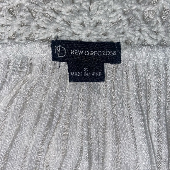 New Directions Ladies Boho Blouse in White Size Small - Picture 5 of 6